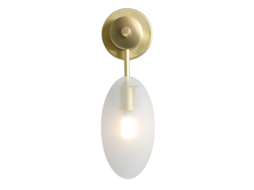 PRESENT WALL LIGHT 1 - LED brass wall light by Patinas Lighting - view 2